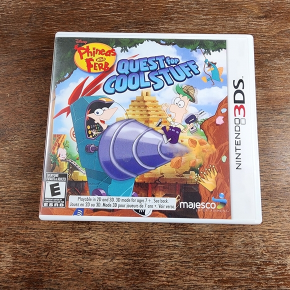 Nintendo Other - Nintendo 3DS Disney Phineas And Fear Quest For Cool Stuff Game 2013